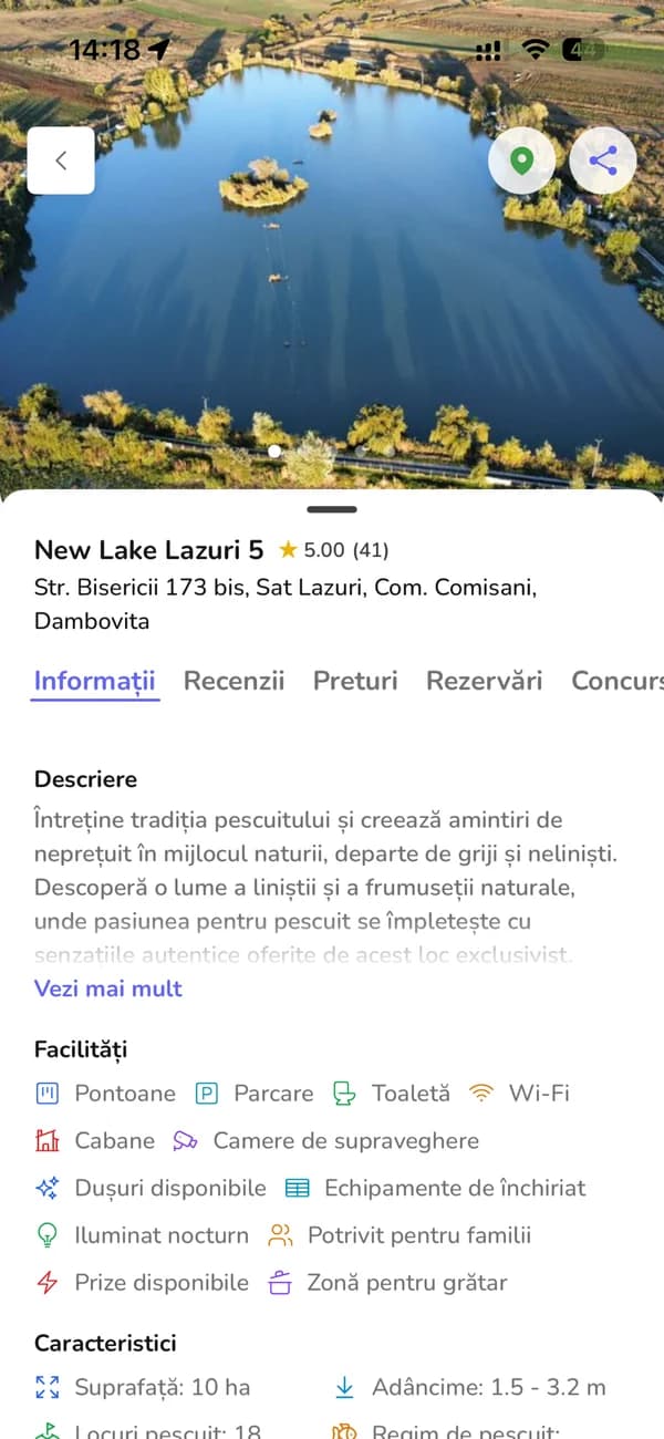 Bluvi — fishing spot detail