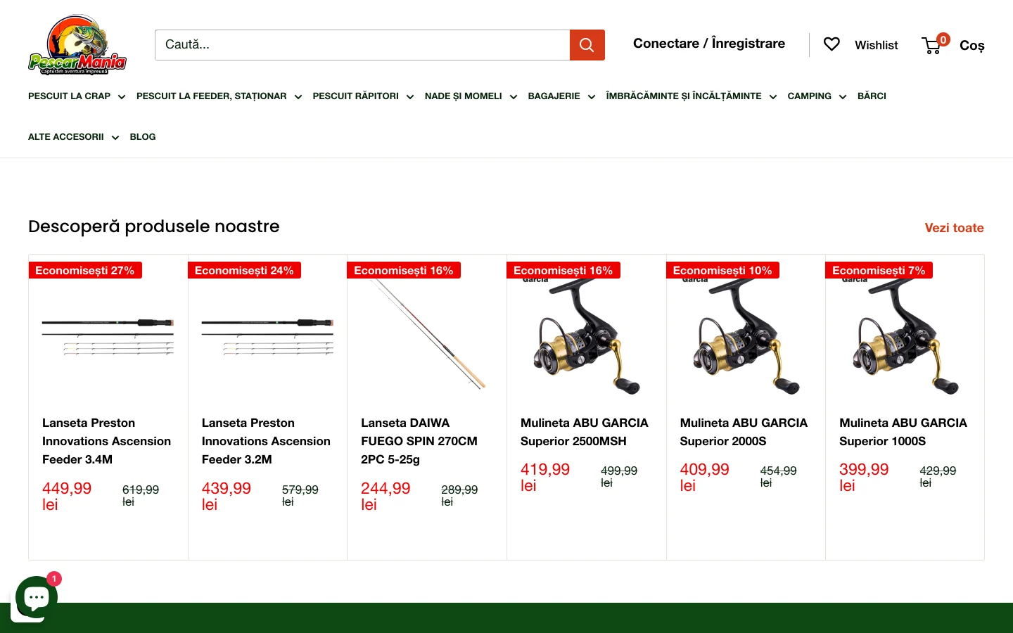 PescarMania — carp-fishing category